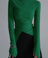 Diagonally Neck Asymmetry Top